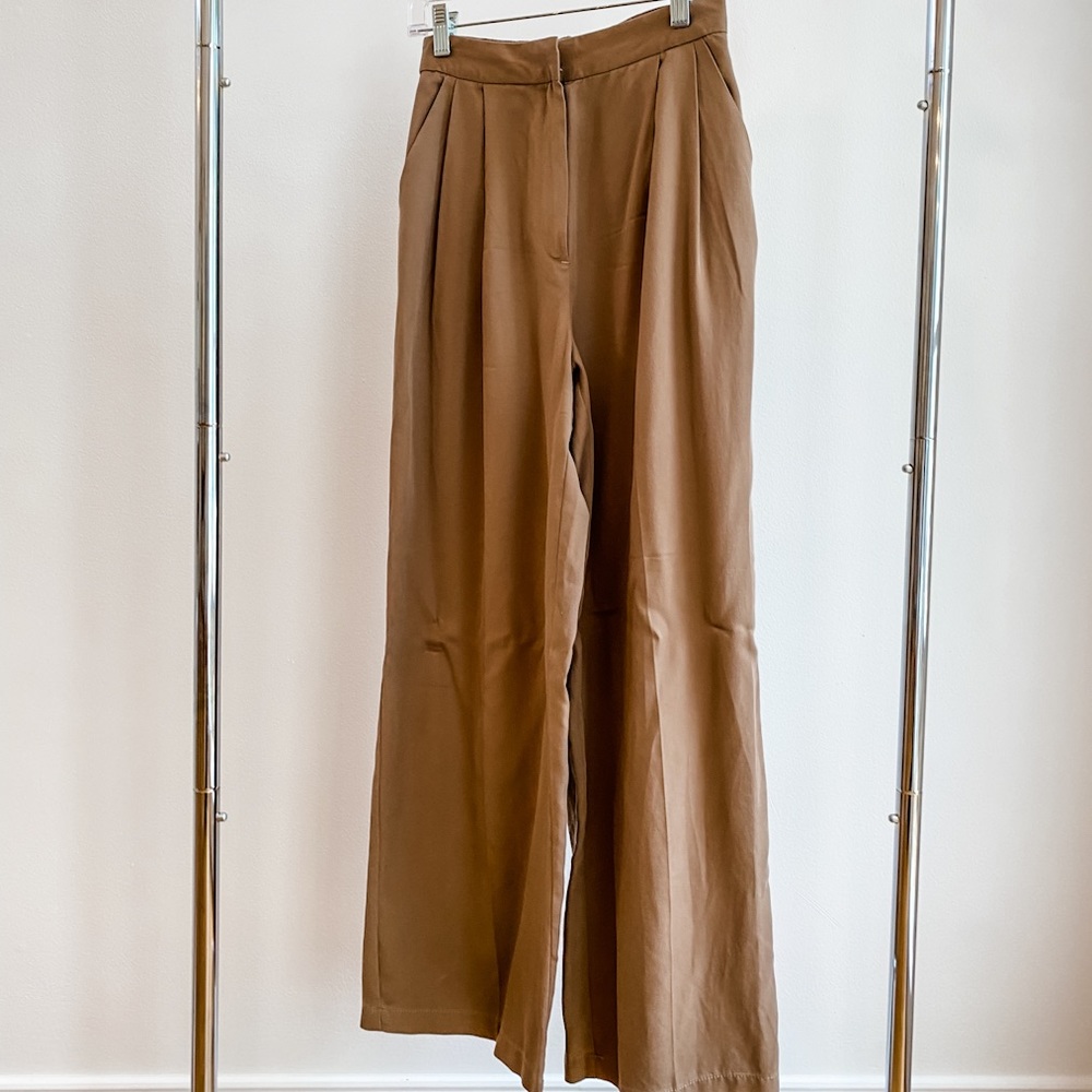 The Drop Amazon Exclusive Wide-leg Trousers Tan
